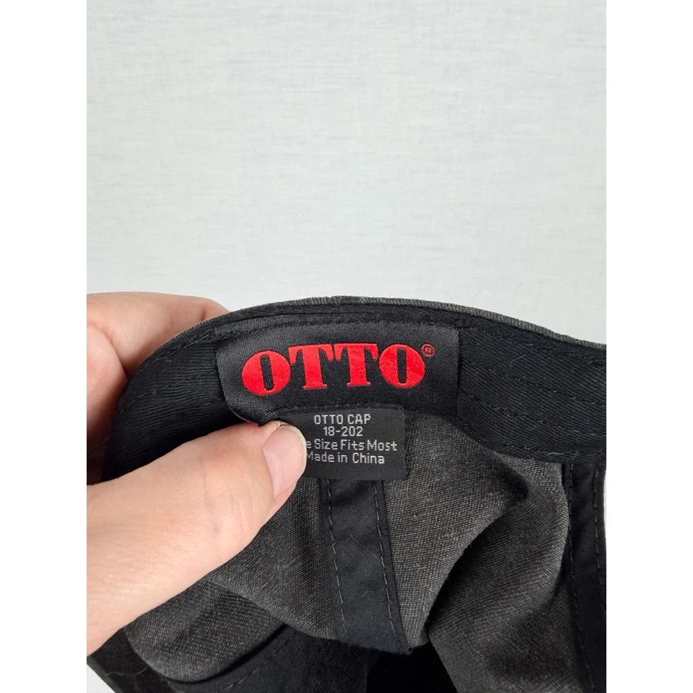 Otto Cap Everyone Is A Maker Coda Baseball Hat Washed Black Dad Cap adjustable